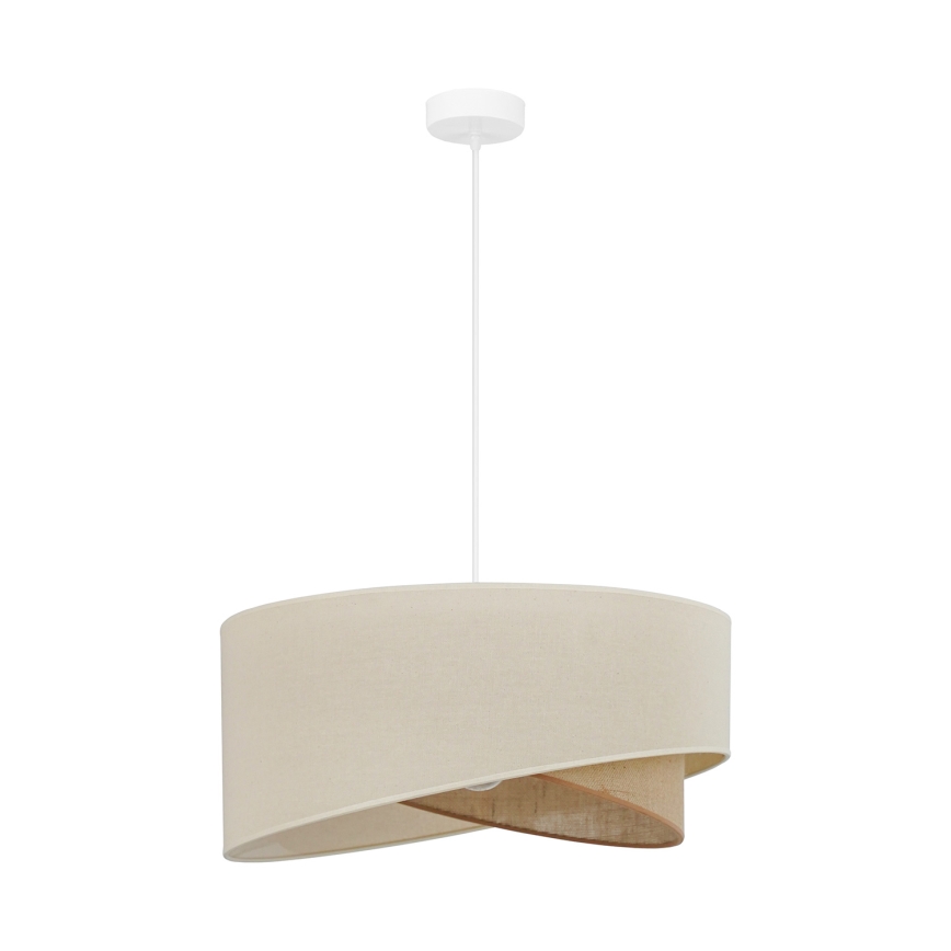 Brilagi - LED Lustra ar auklu LYRA 1xE27/15W/230V krēmkrāsa/bēša