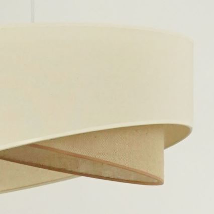 Brilagi - LED Lustra ar auklu LYRA 1xE27/15W/230V krēmkrāsa/bēša