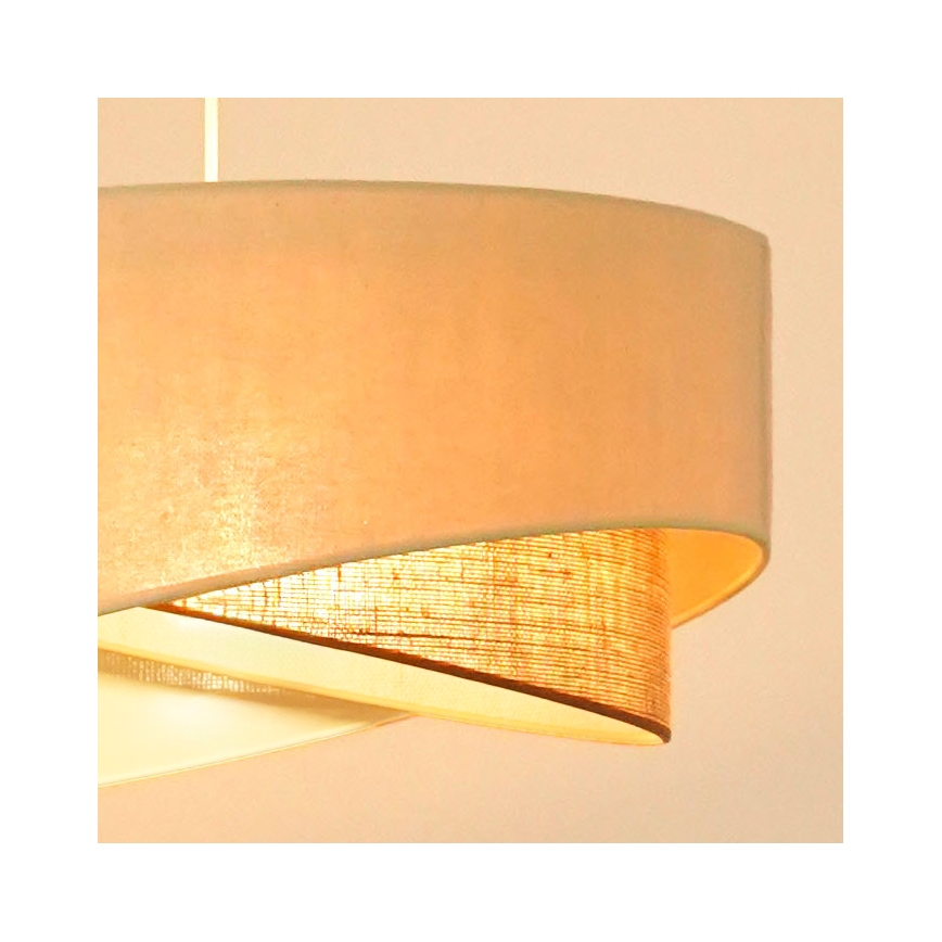 Brilagi - LED Lustra ar auklu LYRA 1xE27/15W/230V krēmkrāsa/bēša