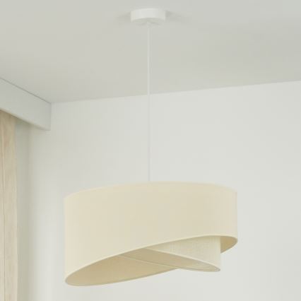 Brilagi - LED Lustra ar auklu LYRA 1xE27/15W/230V krēmkrāsa