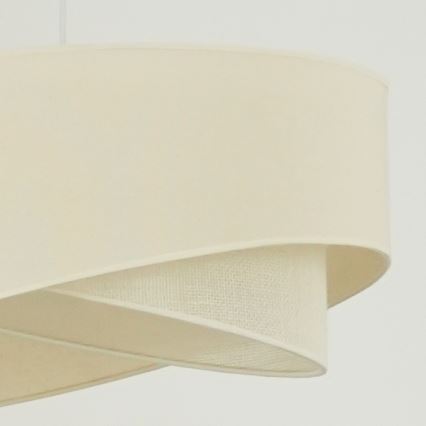 Brilagi - LED Lustra ar auklu LYRA 1xE27/15W/230V krēmkrāsa