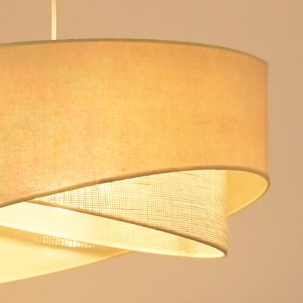 Brilagi - LED Lustra ar auklu LYRA 1xE27/15W/230V krēmkrāsa