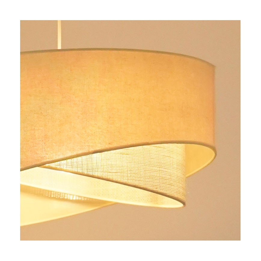 Brilagi - LED Lustra ar auklu LYRA 1xE27/15W/230V krēmkrāsa
