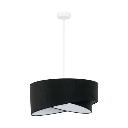Brilagi - LED Lustra ar auklu LYRA 1xE27/15W/230V melna/balta