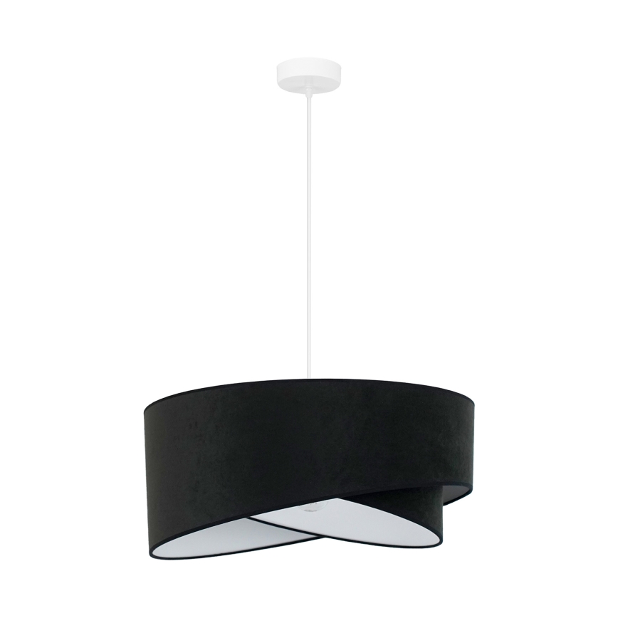 Brilagi - LED Lustra ar auklu LYRA 1xE27/15W/230V melna/balta