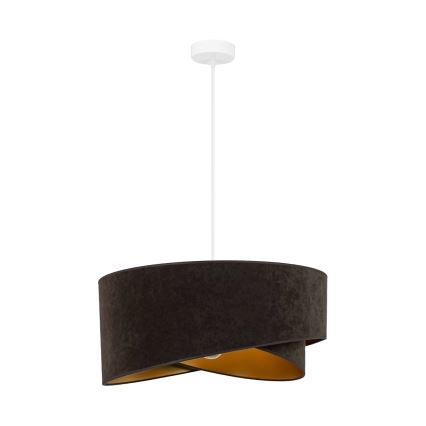 Brilagi - LED Lustra ar auklu LYRA 1xE27/15W/230V tumši brūna/zelta