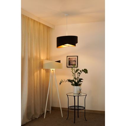 Brilagi - LED Lustra ar auklu LYRA 1xE27/15W/230V tumši brūna/zelta