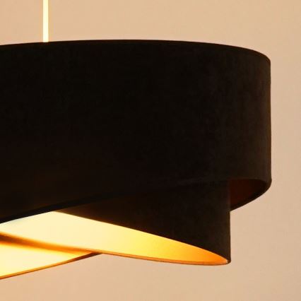 Brilagi - LED Lustra ar auklu LYRA 1xE27/15W/230V tumši brūna/zelta