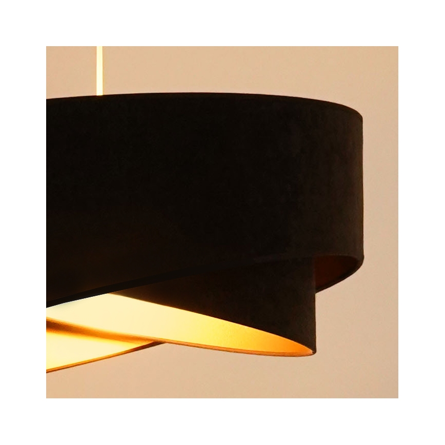 Brilagi - LED Lustra ar auklu LYRA 1xE27/15W/230V tumši brūna/zelta