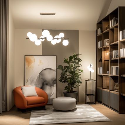 Brilagi - LED Lustra ar auklu MILLA 10xG9/3W/230V spīdīgi hromēts/balta