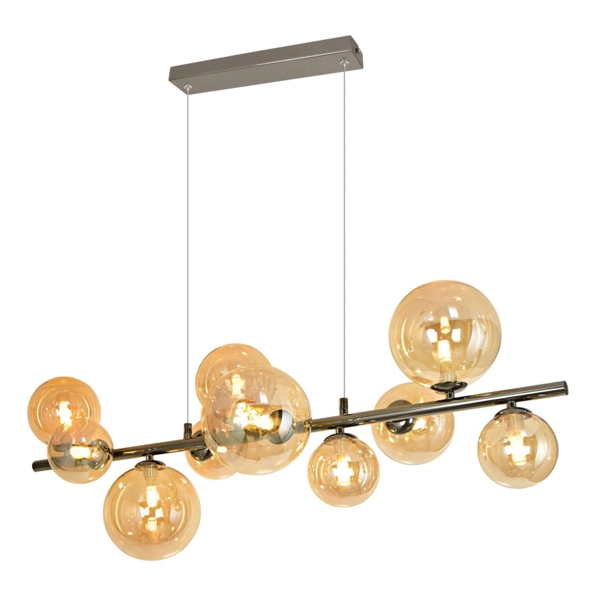 Brilagi - LED Lustra ar auklu MILLA 10xG9/3W/230V spīdīgi hromēts/zelta
