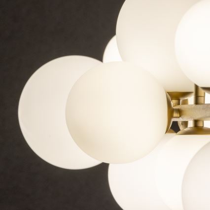 Brilagi - LED Lustra ar auklu MILLA 10xG9/3W/230V zelta/balta