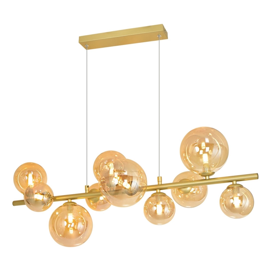Brilagi - LED Lustra ar auklu MILLA 10xG9/3W/230V zelta