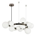 Brilagi - LED Lustra ar auklu MILLA 15xG9/3W/230V spīdīgi hromēts/balta