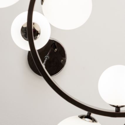 Brilagi - LED Lustra ar auklu MILLA 15xG9/3W/230V spīdīgi hromēts/balta