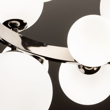 Brilagi - LED Lustra ar auklu MILLA 15xG9/3W/230V spīdīgi hromēts/balta