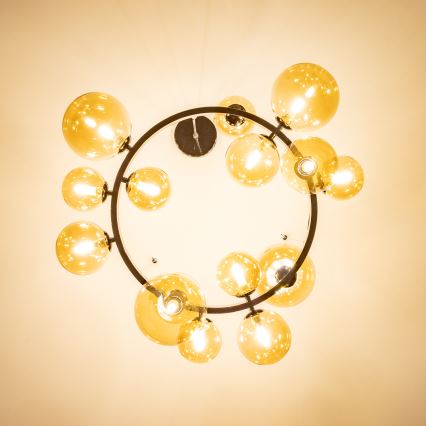 Brilagi - LED Lustra ar auklu MILLA 15xG9/3W/230V spīdīgi hromēts/zelta