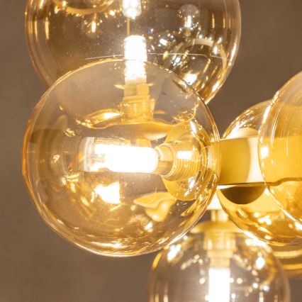 Brilagi - LED Lustra ar auklu MILLA 15xG9/3W/230V zelta