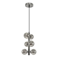 Brilagi - LED Lustra ar auklu MILLA 6xG9/3W/230V spīdīgi hromēts/dūmakains