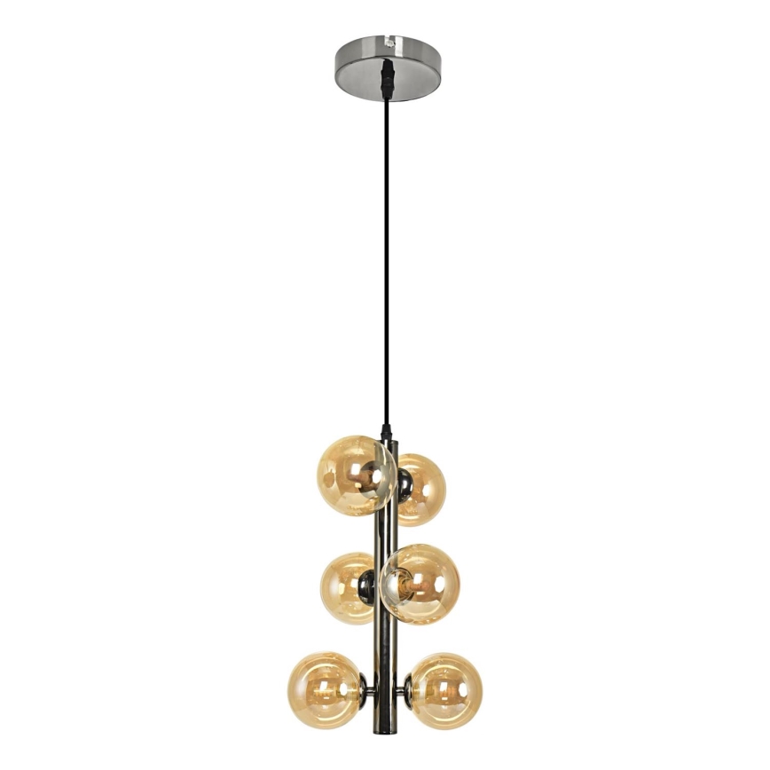 Brilagi - LED Lustra ar auklu MILLA 6xG9/3W/230V spīdīgi hromēts/zelta