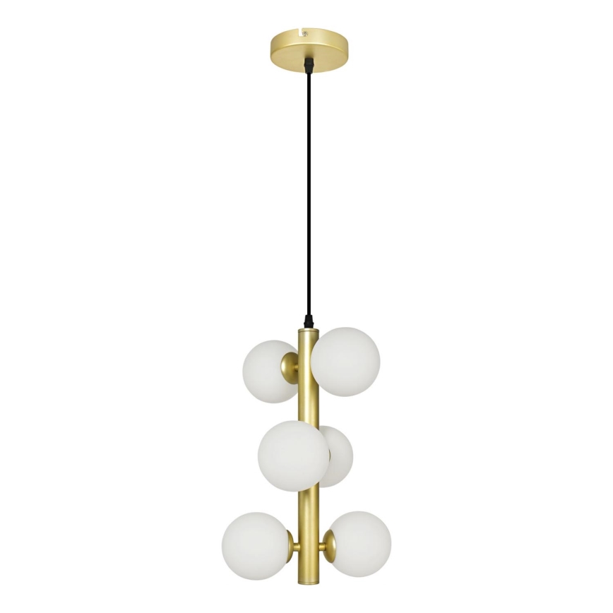 Brilagi - LED Lustra ar auklu MILLA 6xG9/3W/230V zelta/balta