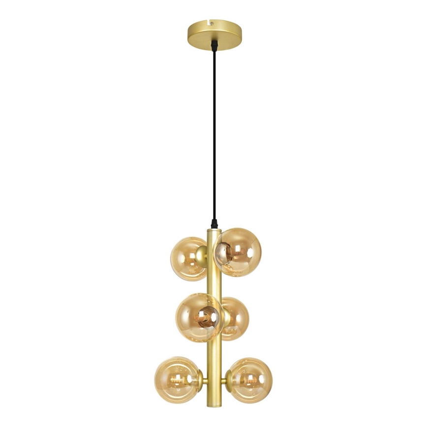 Brilagi - LED Lustra ar auklu MILLA 6xG9/3W/230V zelta