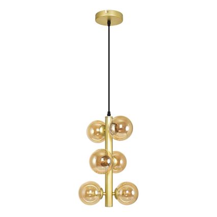 Brilagi - LED Lustra ar auklu MILLA 6xG9/3W/230V zelta