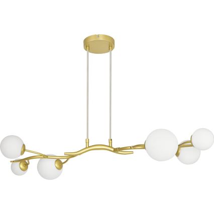 Brilagi - LED Lustra ar auklu MISTEL 6xG9/3W/230V zelta/balta