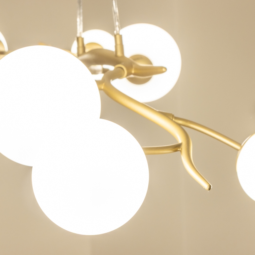 Brilagi - LED Lustra ar auklu MISTEL 6xG9/3W/230V zelta/balta