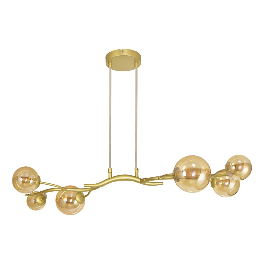 Brilagi - LED Lustra ar auklu MISTEL 6xG9/3W/230V zelta