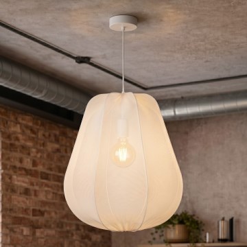 Brilagi - LED lustra ar kabeli ARVEN 1xE27/8W/230V diam. 37 cm balta