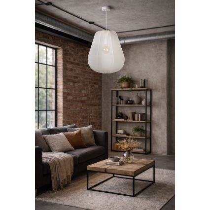 Brilagi - LED lustra ar kabeli ARVEN 1xE27/8W/230V diam. 37 cm balta