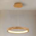 Brilagi - LED lustra ar kabeli UMEA WOOD LED/30W/230V Ø 40 cm, no kaučuka koka