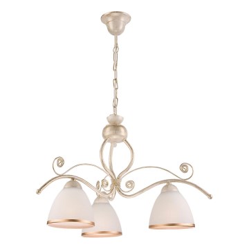 Brilagi - LED lustra ar ķēdi ANTICO 3xE27/60W/230V 3000K balta patīna