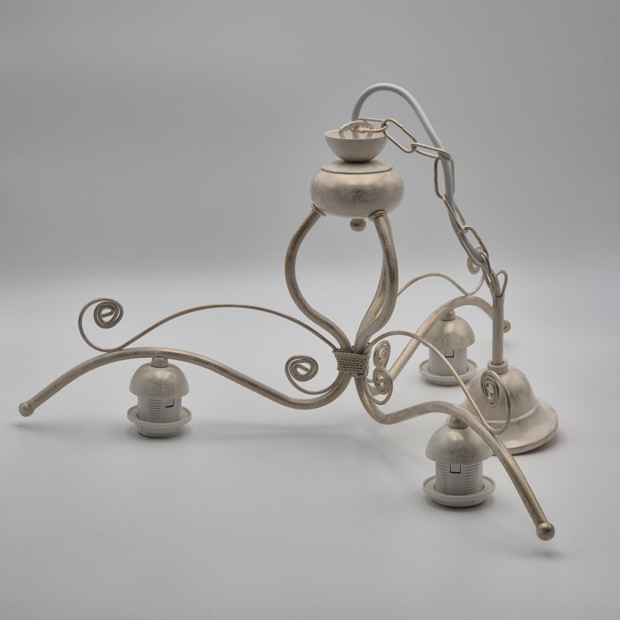 Brilagi - LED lustra ar ķēdi ANTICO 3xE27/60W/230V 3000K balta patīna