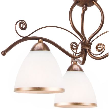 Brilagi - LED Lustra ar ķēdi ANTICO 3xE27/60W/230V bronzas patina