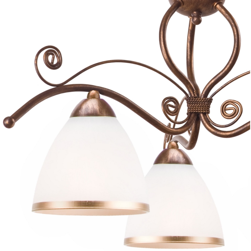 Brilagi - LED Lustra ar ķēdi ANTICO 3xE27/60W/230V bronzas patina