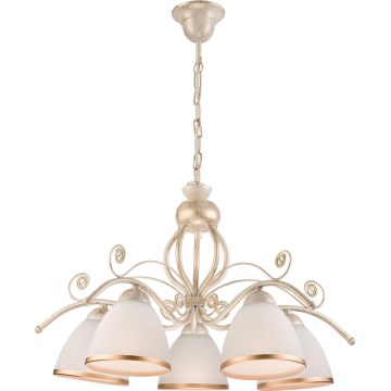 Brilagi - LED lustra ar ķēdi ANTICO 5xE27/60W/230V 3000K balta patina