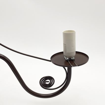 Brilagi - LED Lustra ar ķēdi COTTAGE 3xE14/40W/230V brūna/balta