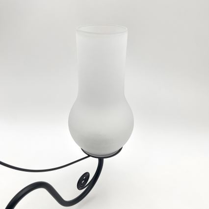 Brilagi - LED Lustra ar ķēdi COTTAGE 3xE14/40W/230V melna/balta
