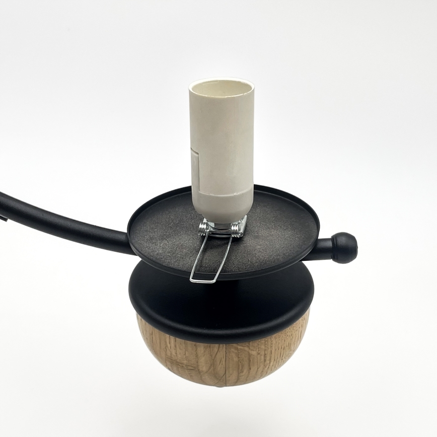Brilagi - LED lustra ar ķēdi COTTAGE 3xE14/40W/230V ozols/melns/balts