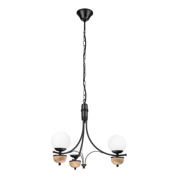 Brilagi - LED Lustra ar ķēdi COTTAGE 3xG9/40W/230V dižskābardis/balta