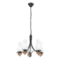 Brilagi - LED Lustra ar ķēdi COTTAGE 5xE14/40W/230V dižskābardis/balta