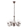 Brilagi - LED Lustra ar ķēdi COTTAGE 5xG9/40W/230V brūna/balta