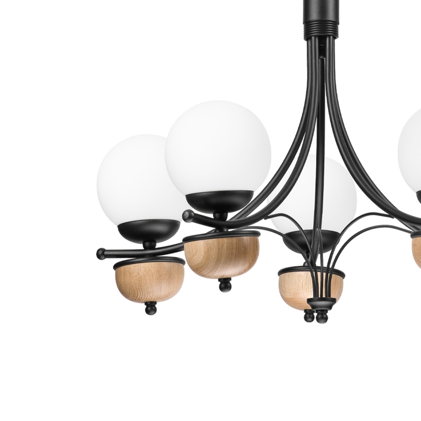 Brilagi - LED Lustra ar ķēdi COTTAGE 5xG9/40W/230V dižskābardis/balta
