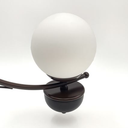Brilagi - LED Lustra ar ķēdi COTTAGE 5xG9/40W/230V ozols/balta