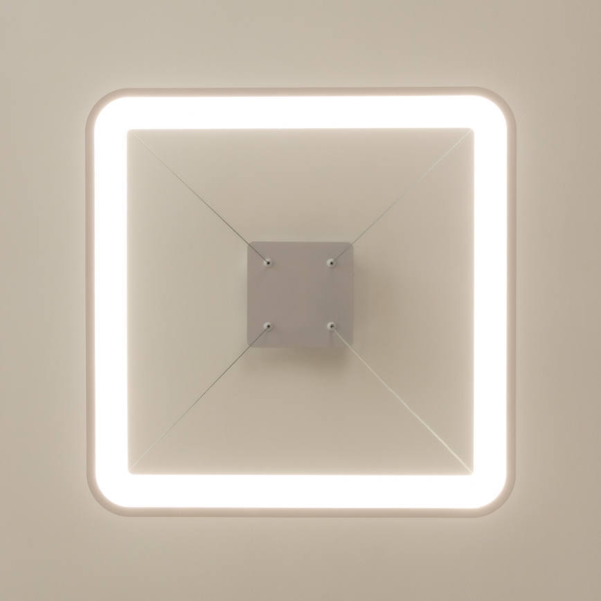 Brilagi - LED dimējama piekaramā lampa uz troses FALCON SLIM LED/50W/230V 3000-6500K 50x50 cm balta + tālvadības pults