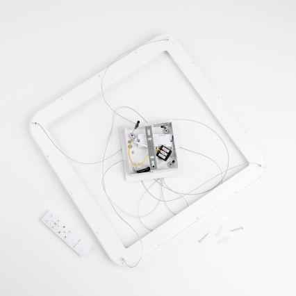 Brilagi - LED dimējama piekaramā lampa uz troses FALCON SLIM LED/50W/230V 3000-6500K 50x50 cm balta + tālvadības pults