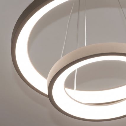 BRILAGI - LED Aptumšojama lustra uz troses FALCON SLIM LED/68W/230V 3000-6500K Ø 50 cm bēša + tālvadība