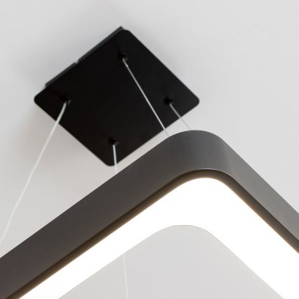 Brilagi - LED regulējama lustra uz kabeļa FALCON II LED/80W/230V 3000-6500K 40x40 cm melna + tālvadības pults